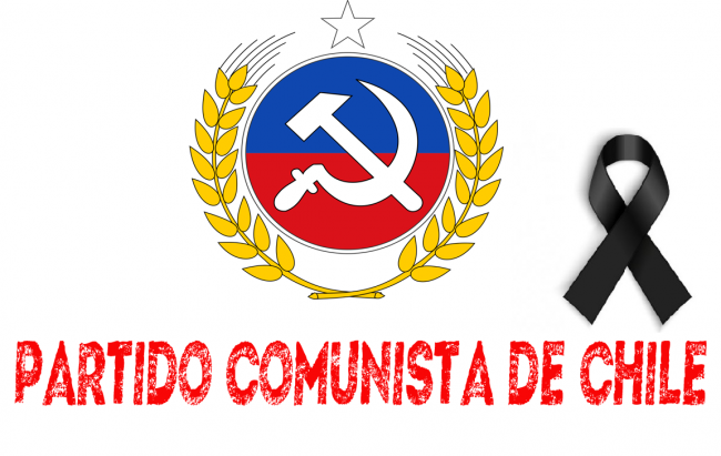 logo PC de Chile con luto