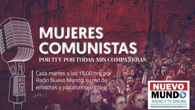 mujeres comunistas logo programa con dia y hora
