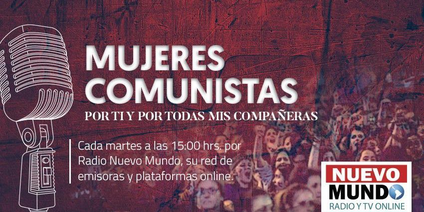 mujeres comunistas logo programa con dia y hora