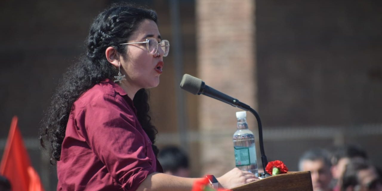 daniela serrano podium funeral teillier