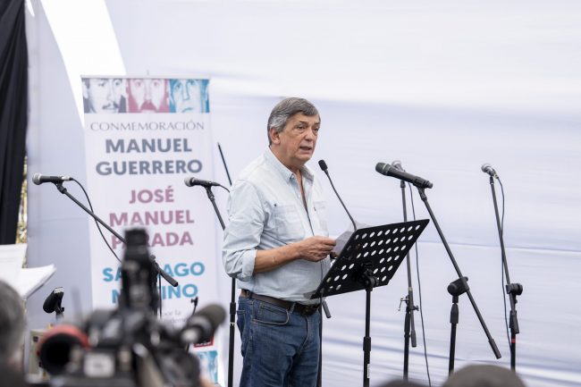 lautaro carmona habla en homenaje a degollados